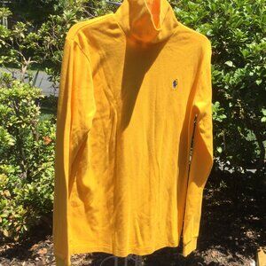 Ralph Louren Blue Icon Yellow Turtle Neck Top